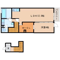 清水駅 バス6分  袖師小学校入口下車：停歩6分 2階の物件間取画像